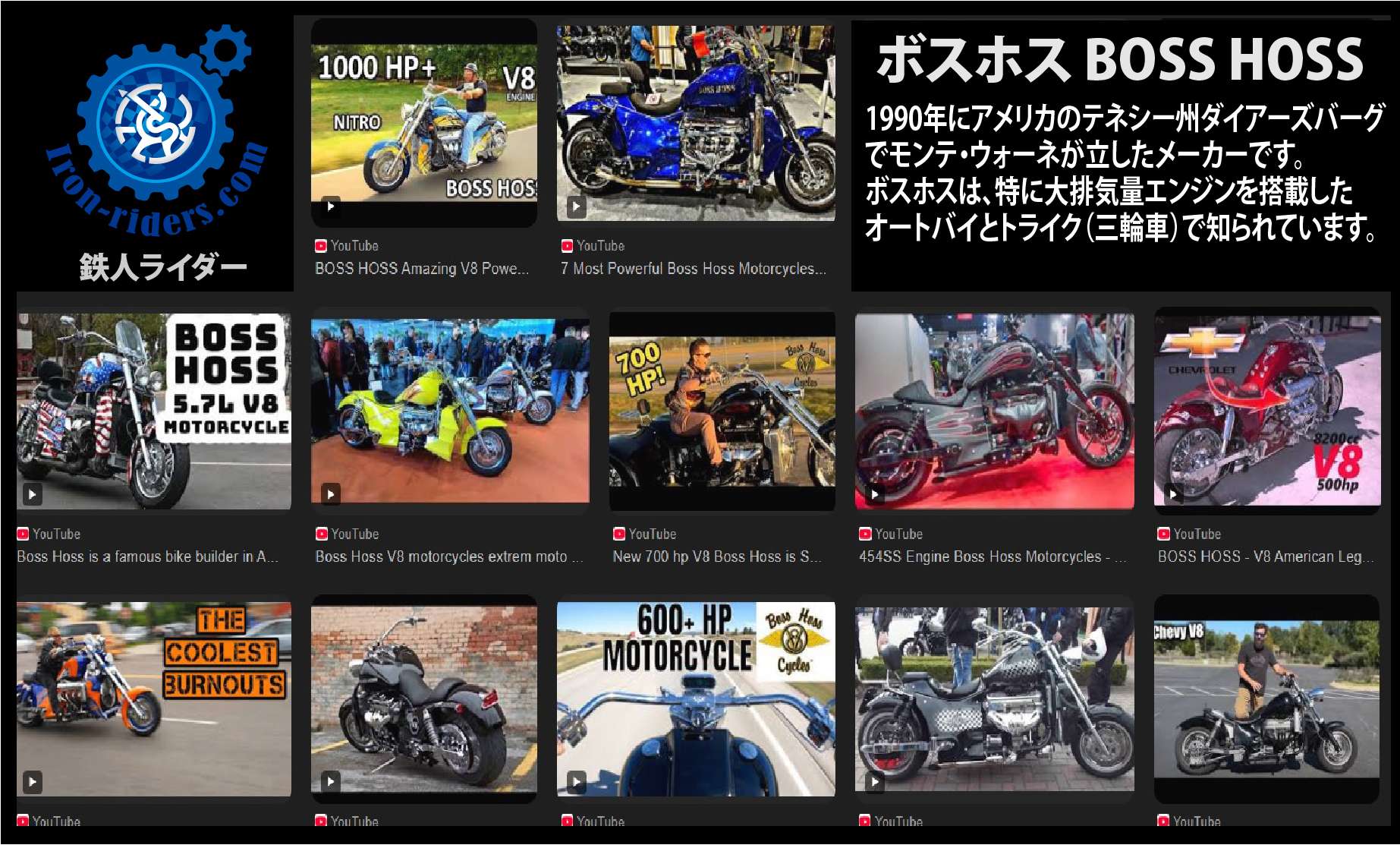 ボスホス BOSS HOSS