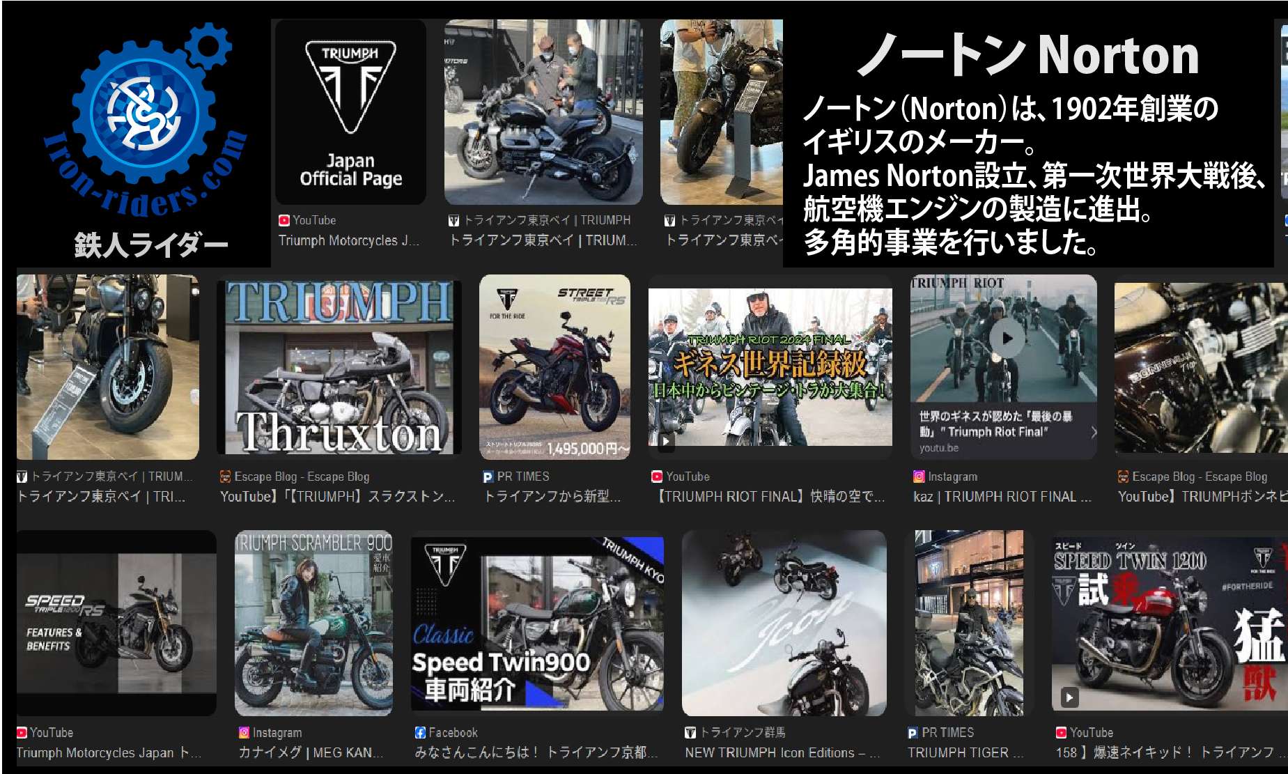 ノートン Norton　Mix List